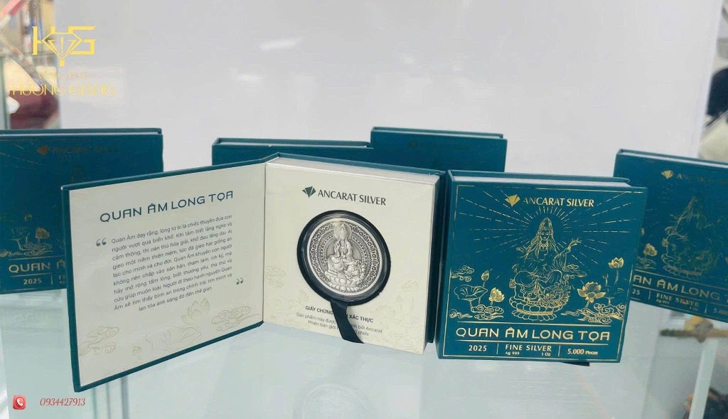 Quan Âm Long Tọa - Ancarat Silver 1 Oz