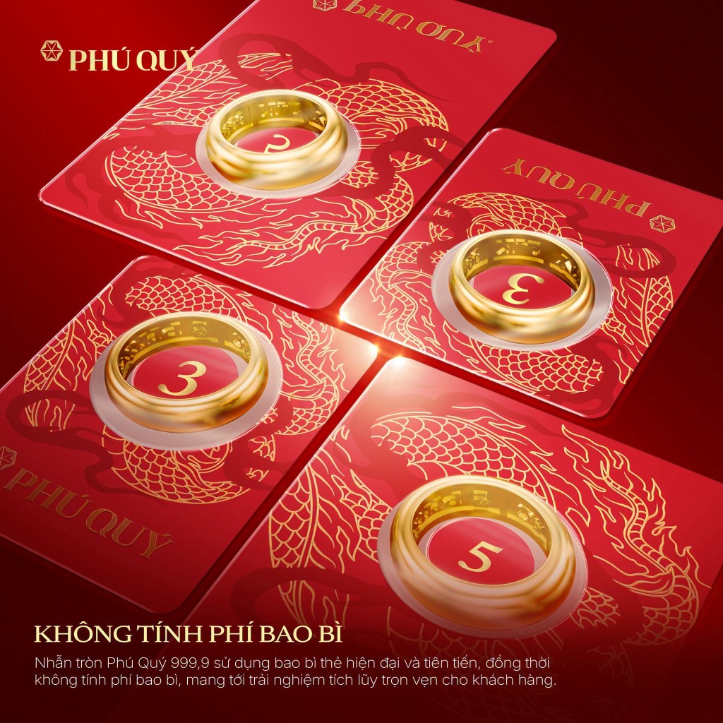 Nhẫn tròn Phú Quý 999.9 - 1 chỉ